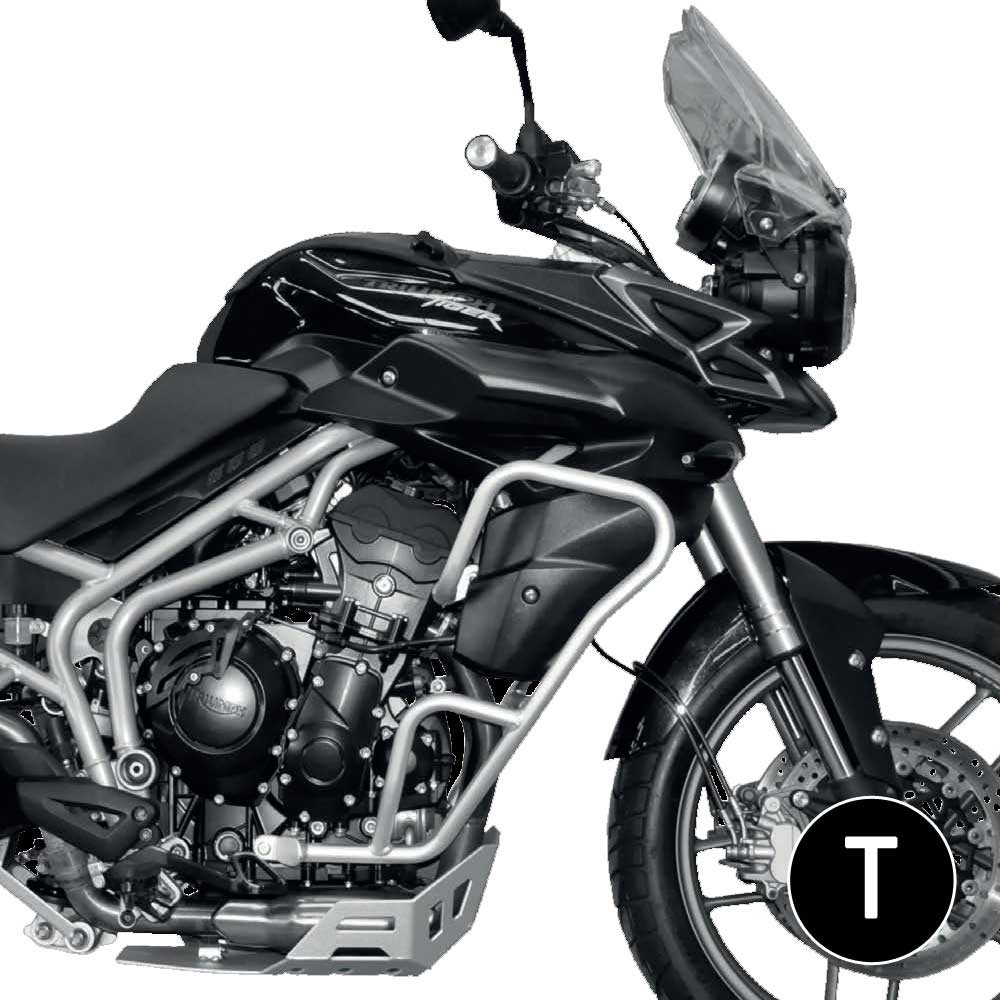 Barras Proteccion Motor Carenado Crosspro Triumph Tiger 11-14 / Tiger 800xc 11-14 Negro T
