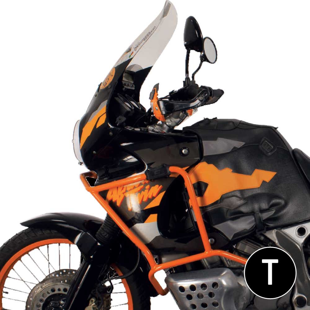 [2CP12500270005] Barras Protección Motor Carenado Crosspro Honda XRV750 Africa Twin 93-00 Negro