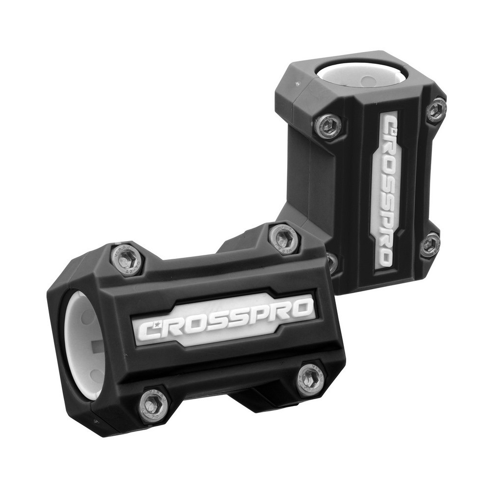Protector Nylon Barra Lateral Crosspro Negro / Blanco