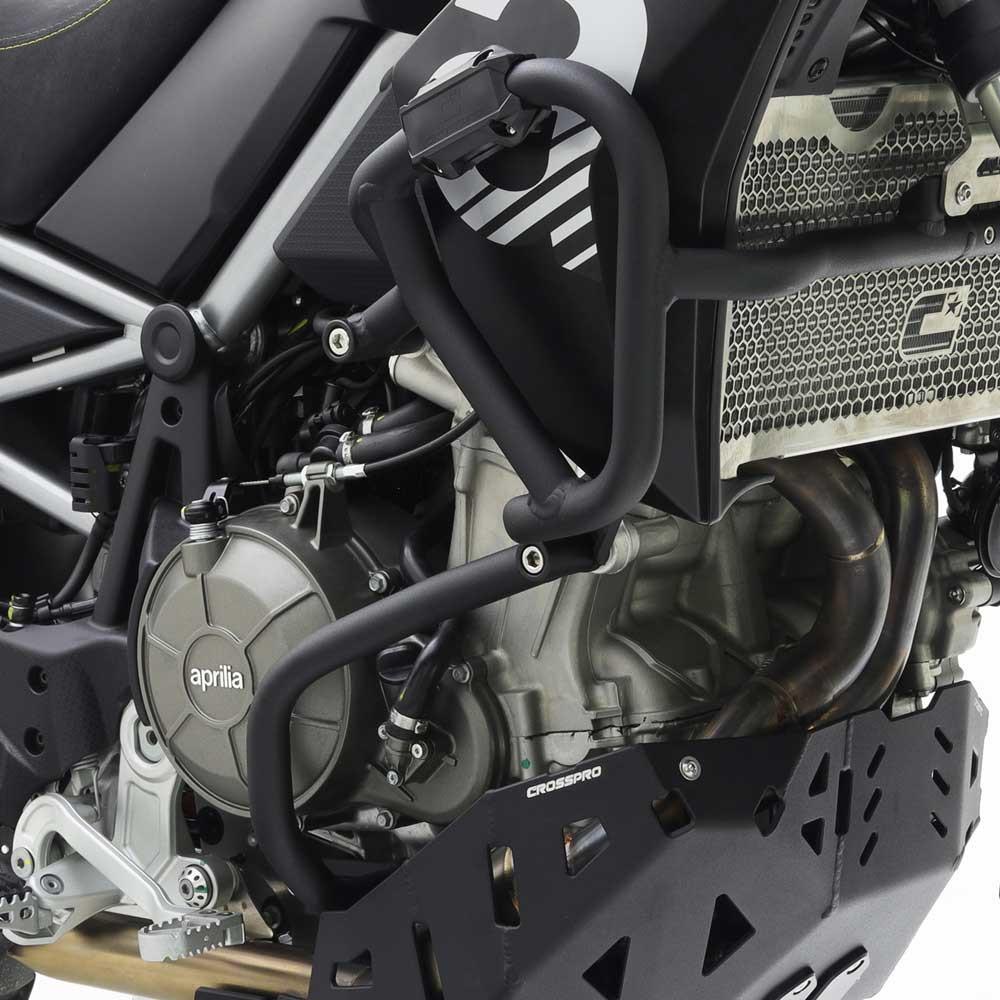 [2CP19700870005] Barras Protección Motor Carenado Crosspro Aprilia Tuareg 22-24 Negro