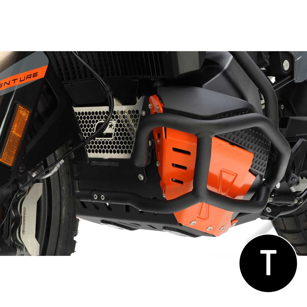 [2CP19700900005] Barras Protección Motor Crosspro KTM Adventure / R / Adventure / R 23-25 Negro
