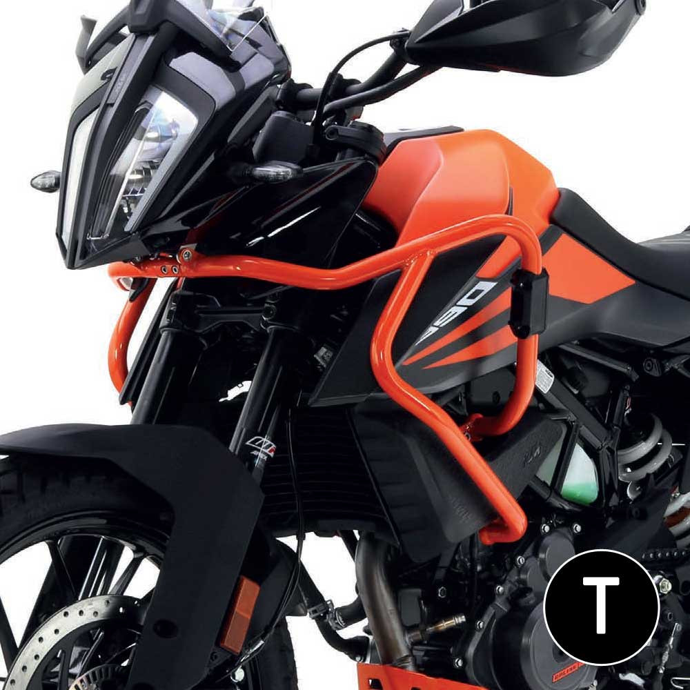 [2CP197068B0005] Barras Protección Carenado Crosspro KTM Adventure 21-22 / Adventure 20-22 Negro