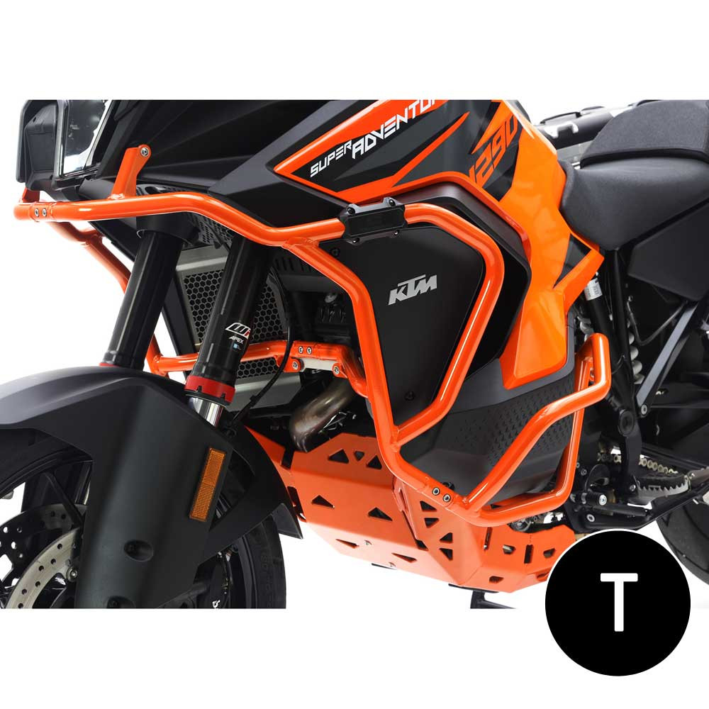 Barras Proteccion Motor Carenado Crosspro KTM 1290 Super Adventure R / 21-25 Negro T