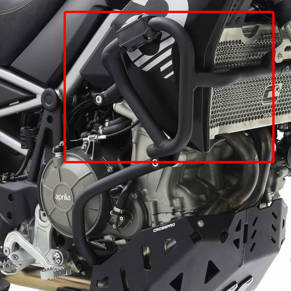 Barras Protección Carenado Crosspro Aprilia Tuareg 22-25 / Rally Negro