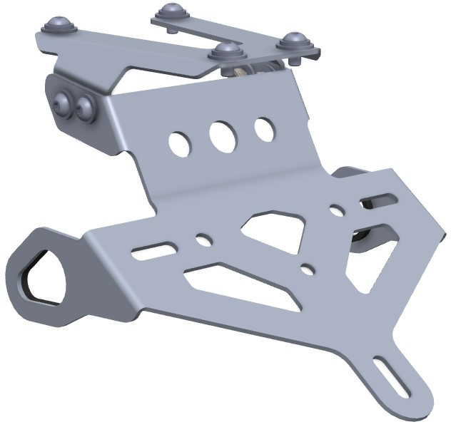 Soporte Matricula Crosspro Yamaha Tenere 20-26 / Rally 21-26 / World Raid 22-26 Negro T