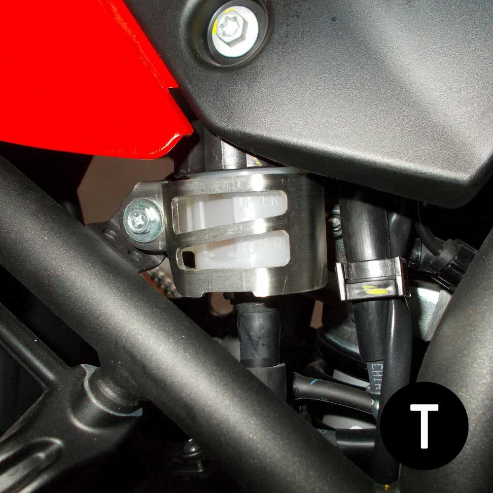 Protector Deposito Liq. Freno Crosspro Yamaha Tenere 20-24 / Rally 21-24 / W.raid 22-25 Negro T