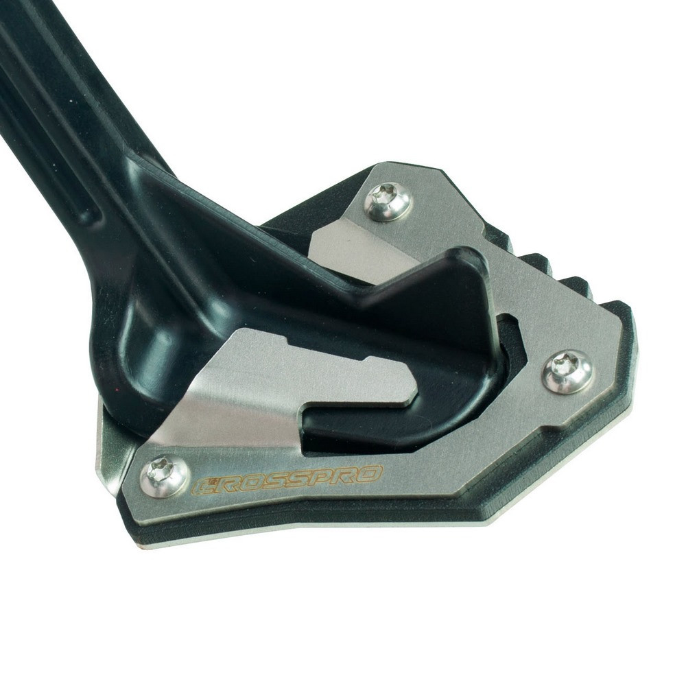 [2CP22000230514] Base Caballete Lateral Crosspro Honda Crf1000 Africa Twin Todos Modelos 16-19 Plata / Negro T