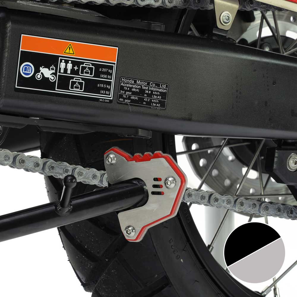 [2CP22000920514] Base Caballete Lateral Crosspro Honda Xl750 Transalp 23-25 Plata / Negro T