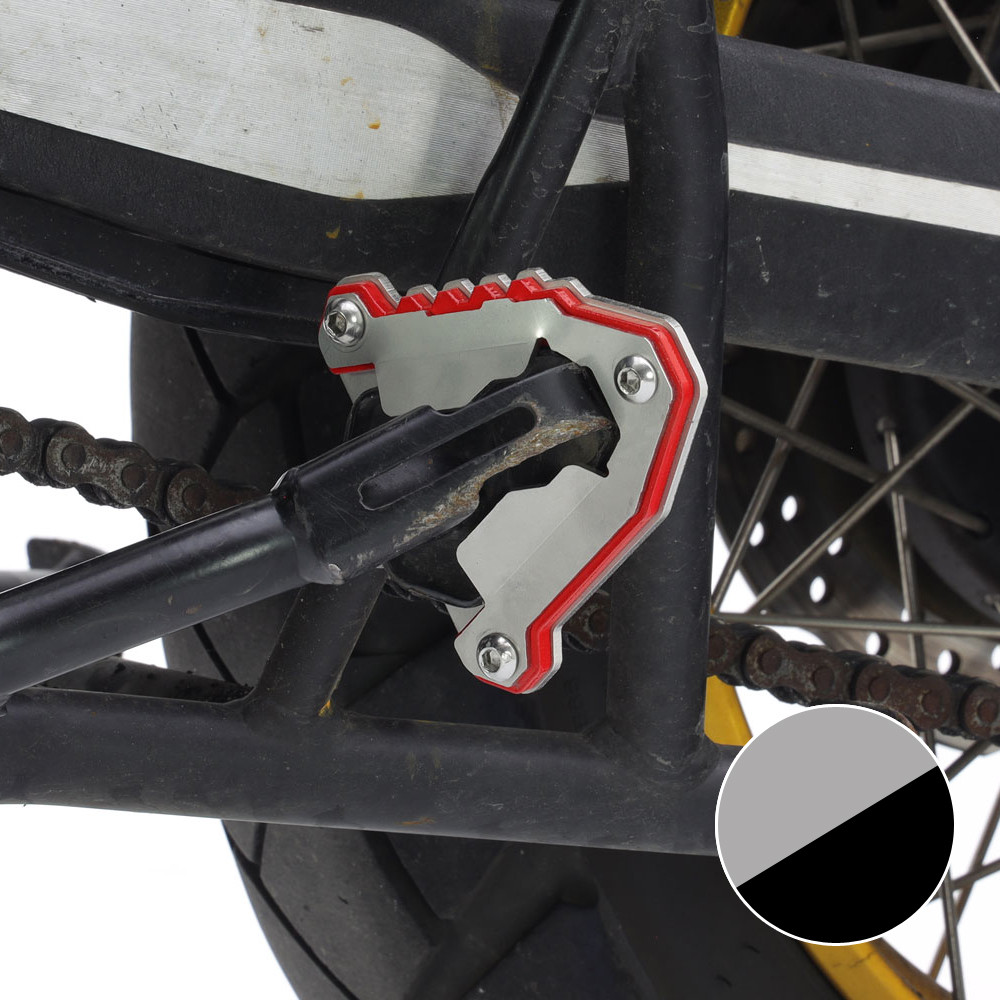 Base Caballete Lateral Crosspro Qj Motor Srt X 23-24 / Rieju Xplora Plata / Negro T