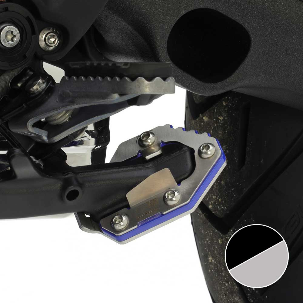 [2CP22000980514] Base Caballete Lateral Crosspro BMW R1300gs / Triple / Trophy 23-24 / Adv Plata / Negro T Negro