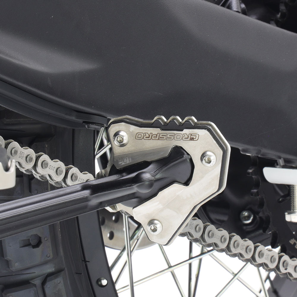 Base Crosspro Caballete Lateral Cf Moto Mt Plata / Negro T