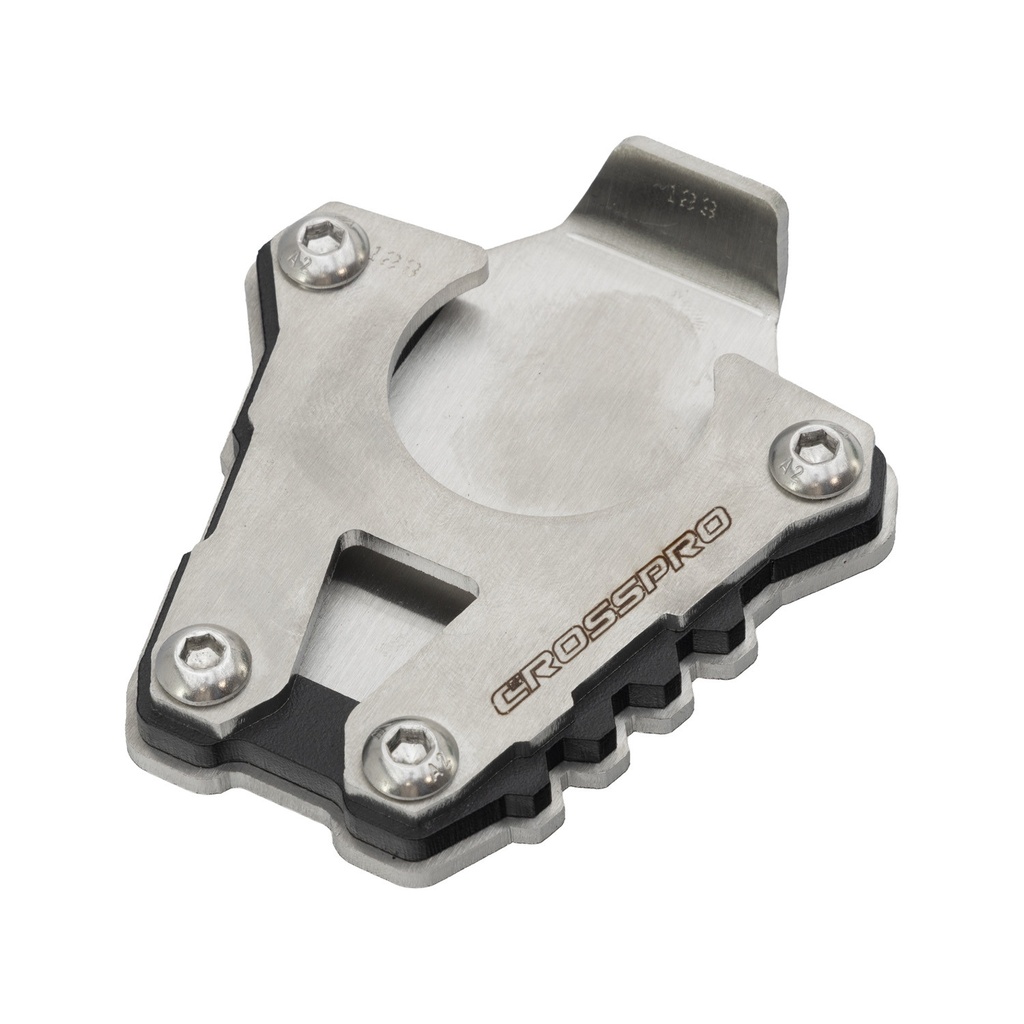 [2CP22001230514] Base Caballete Lateral Crosspro KTM Adventure R / Adventure X Plata / Negro T