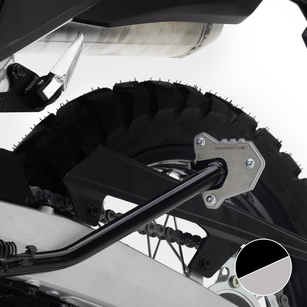 Base Crosspro Caballete Lateral Suzuki Dr-z 25-26 Plata / Negro T