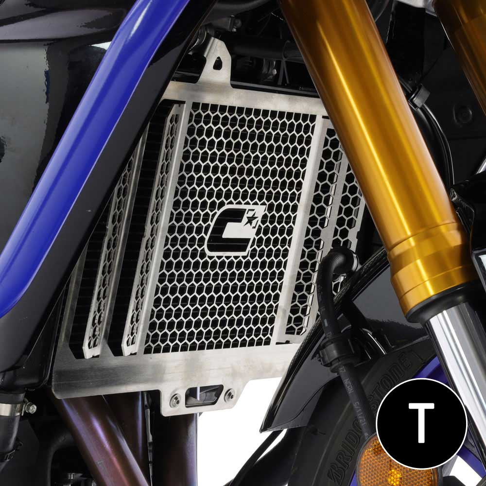 Protector Radiador Crosspro Yamaha Tracer / GT 21-23 / 9 21-25 / GT 21-25 / GT 23-25 Negro T