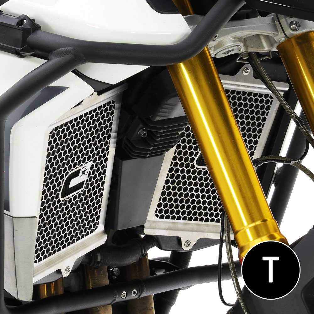 Protector Radiador Crosspro Triumph Tiger GT / GT Low / GT Pro / Rally / Rally Pro 21-22 Negro T