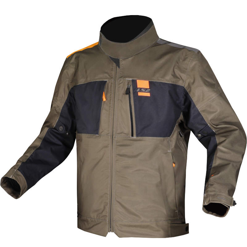 [64210F0161S] Chaqueta Moto LS2 Titanio Hombre Verde Azul Naranja (S)