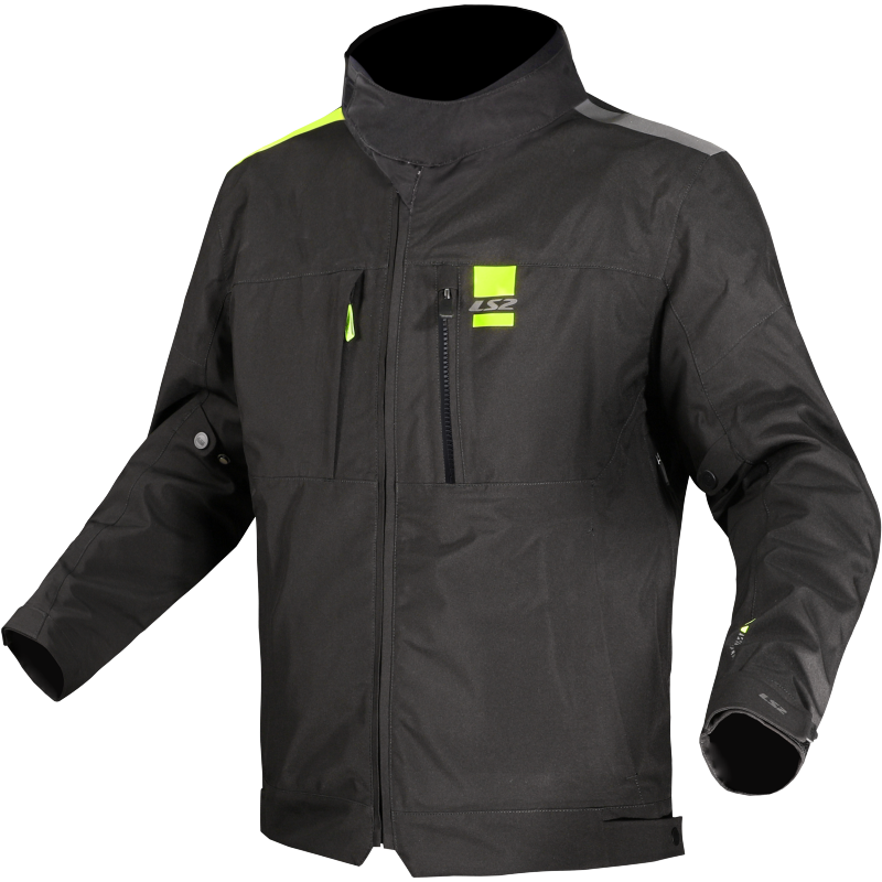 [64210F0054XS] Chaqueta Moto LS2 Titanio Mujer Negro Amarillo (XS)