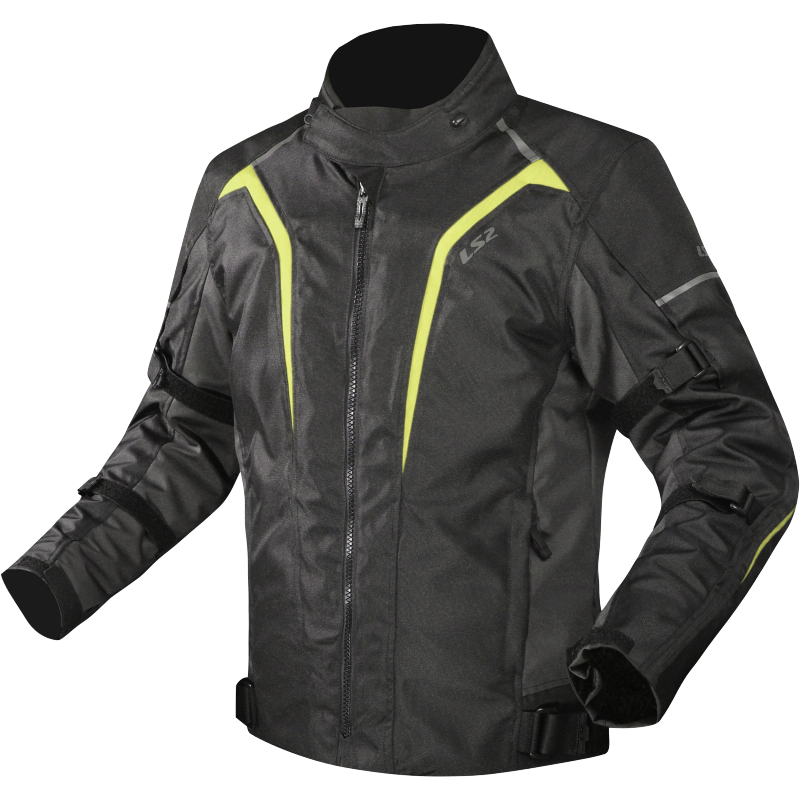 Chaqueta Moto LS2 Sepang Hombre Negro Gris Amarillo