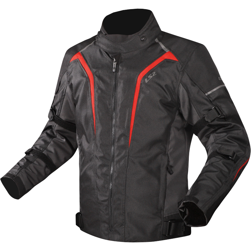 Chaqueta Moto LS2 Sepang Hombre Negro Gris Rojo
