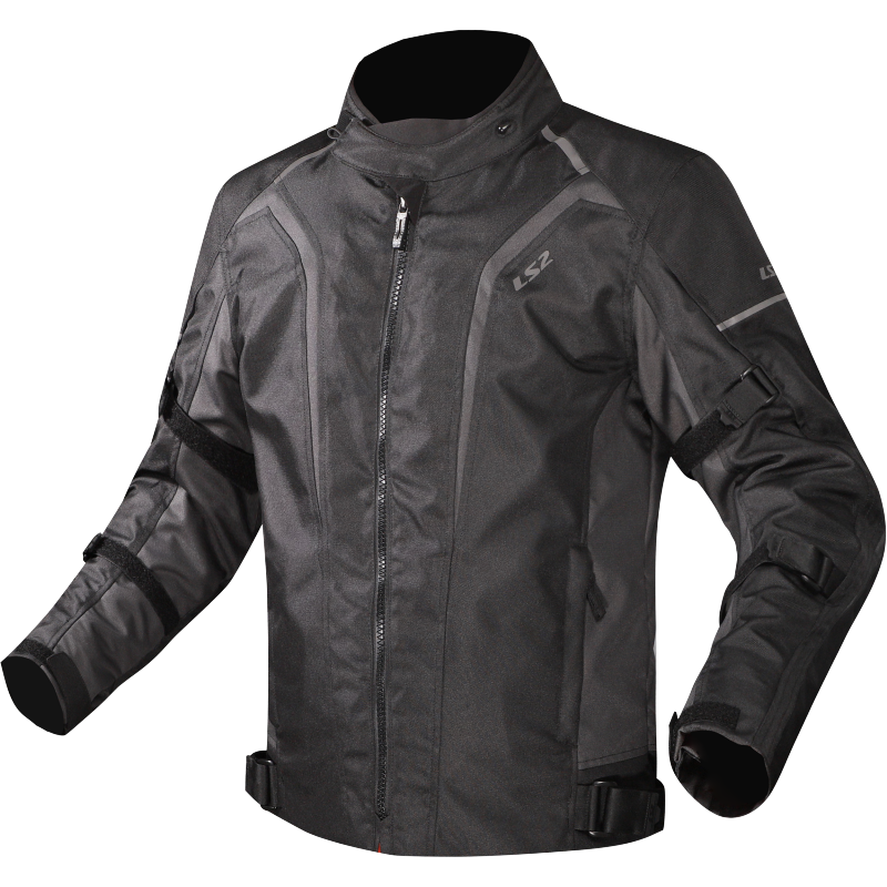 [64190W0107S] Chaqueta Moto LS2 Sepang Hombre Negro Oscuro Gris (S)