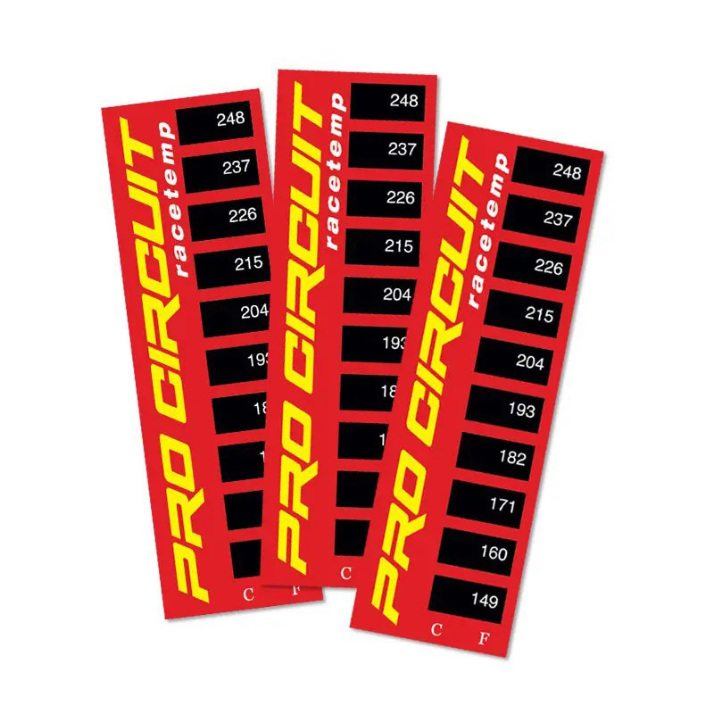Medidor de Temperatura Adhesivo Pro Circuit Thermostrips Pack de 3UDS