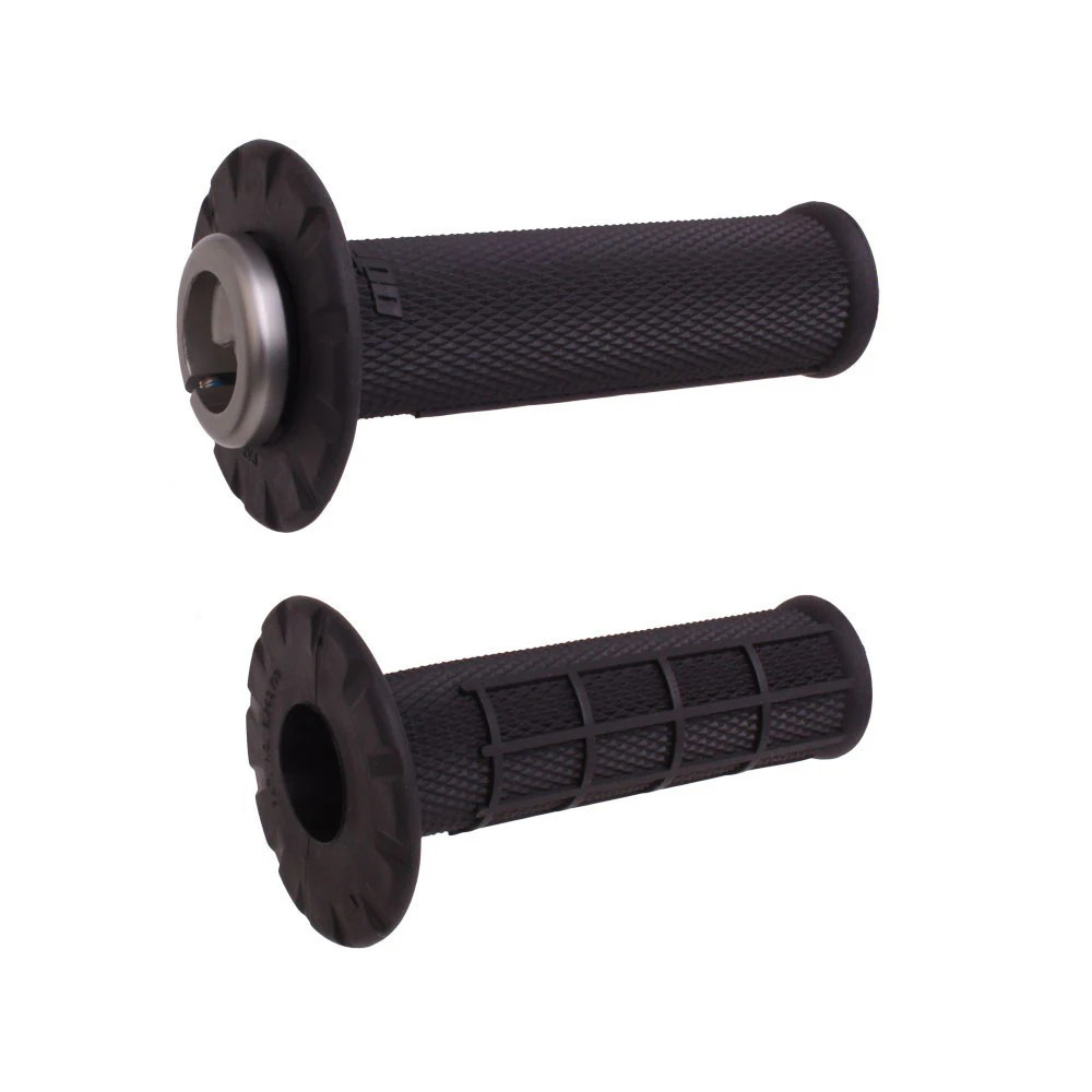 Puños ODI MX Universal Lock-On Half-Waffle Negro / Gris