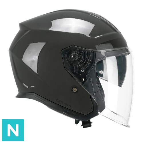 [136F-BLV-88 A1] Casco Jet CGM 136F RNA Fibra Mono Grafito (XS)