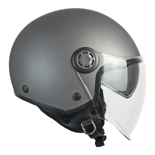 [1SHA-ALV-10 A1] Casco Jet CGM 1SHA ZEN Mono Antracita Satinado (XS)