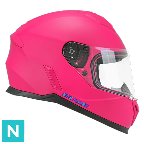 [265A-BLA-24 YE] Casco Infantil CGM 265A Micro Mono Rosa Flúor Mate (YXL)