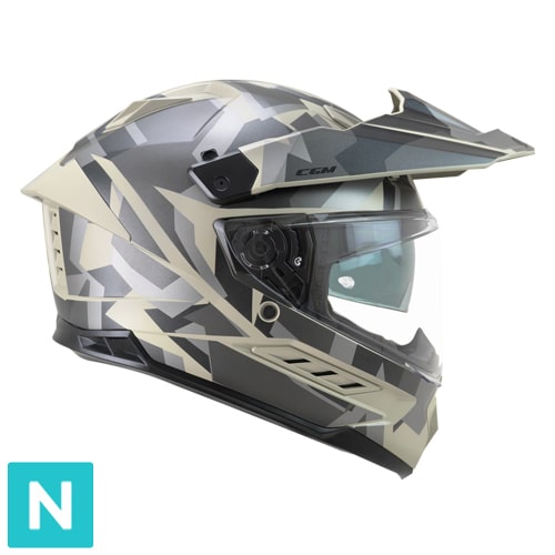 Casco Integral CGM 366R Dual Dirt Negro Beige Mate