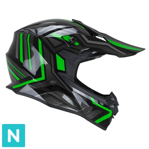 [367G-AFA-89 A1] Casco Integral CGM 367G Mud-x Fury Negro Gris Verde (XS)