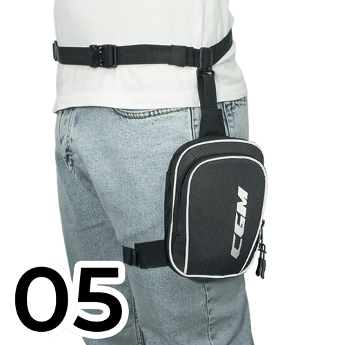 [K-B02A-BAA-01-05A] Riñonera CGM Da Gamba B02 Minileg Negro