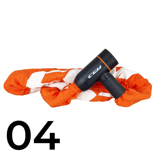 [K-Z44A-BAA-17-04A] CGM Catena Antifurto Easy Z44A Naranja Flúor