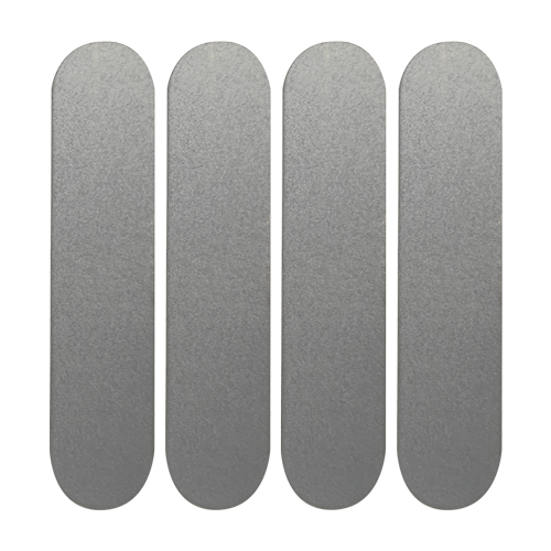 Accesorio CGM Juego de 4 Adhesivos Reflectantes para Casco Plata