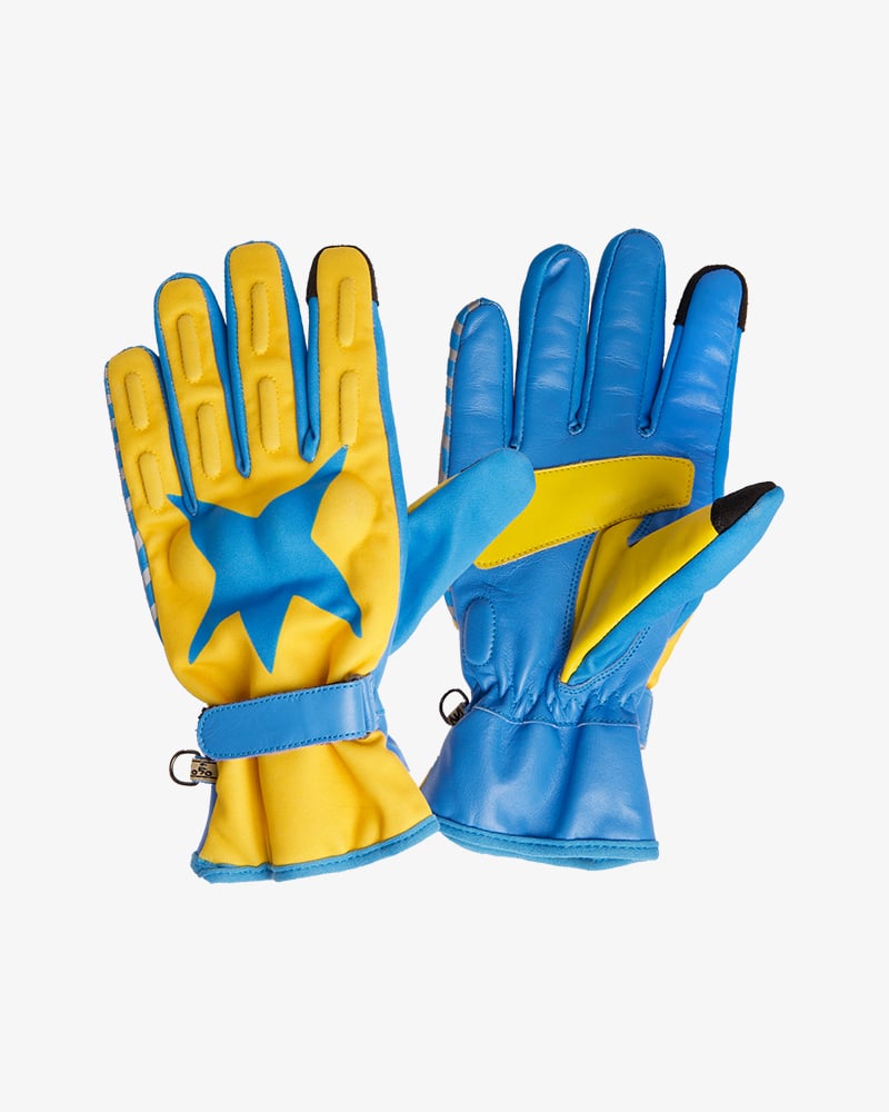 [6000028-YELLOW-XS] Guantes By City Vibra Hombre Amarillo - Agatha Ruiz de la Prada (XS)