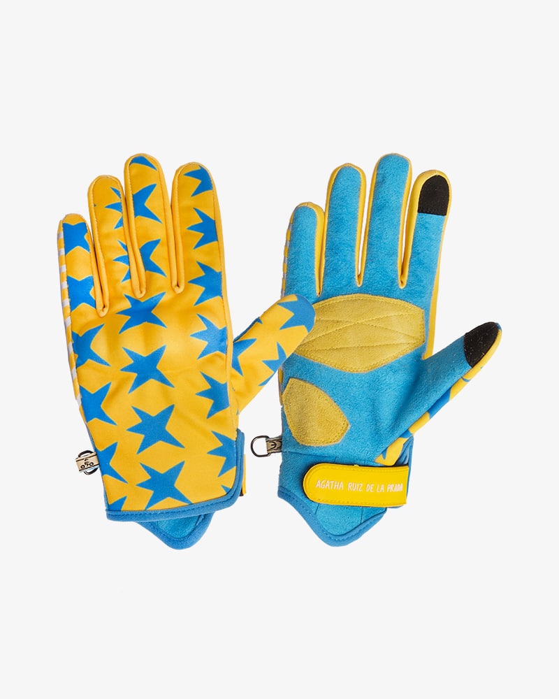 [6000030-YELLOW-XS] Guantes By City Glam Hombre Amarillo - Agatha Ruiz de la Prada (XS)