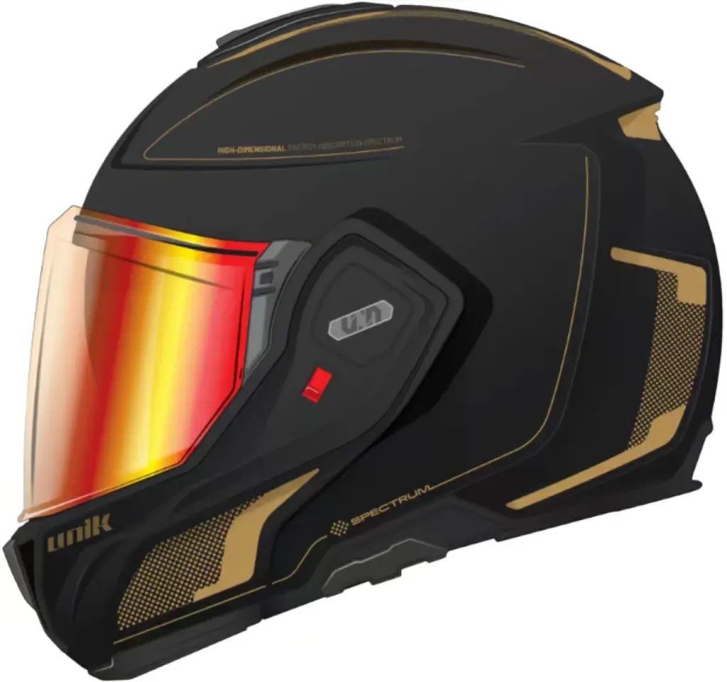 Casco Convertible Unik Spectrum DV Dotty gold black matt