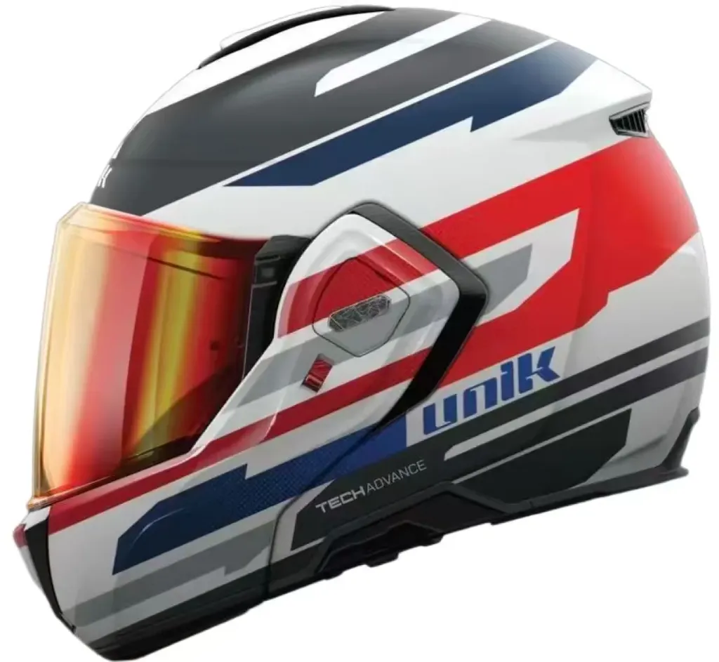 Casco Convertible Unik Spectrum DV Tech azul/rojo/gris (XS)