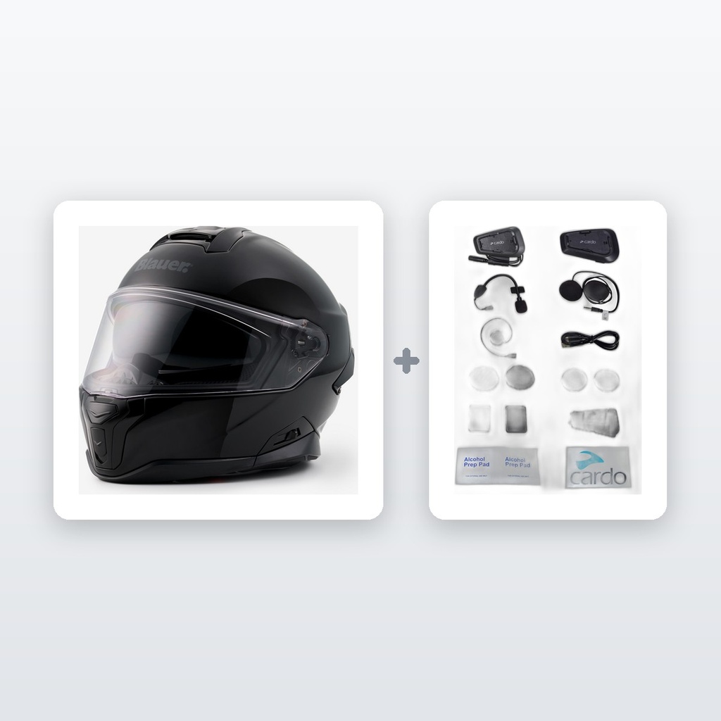 [KIT-CONECTADO] Chollo Kit Moto Conectado: Casco + Intercomunicador Cardo