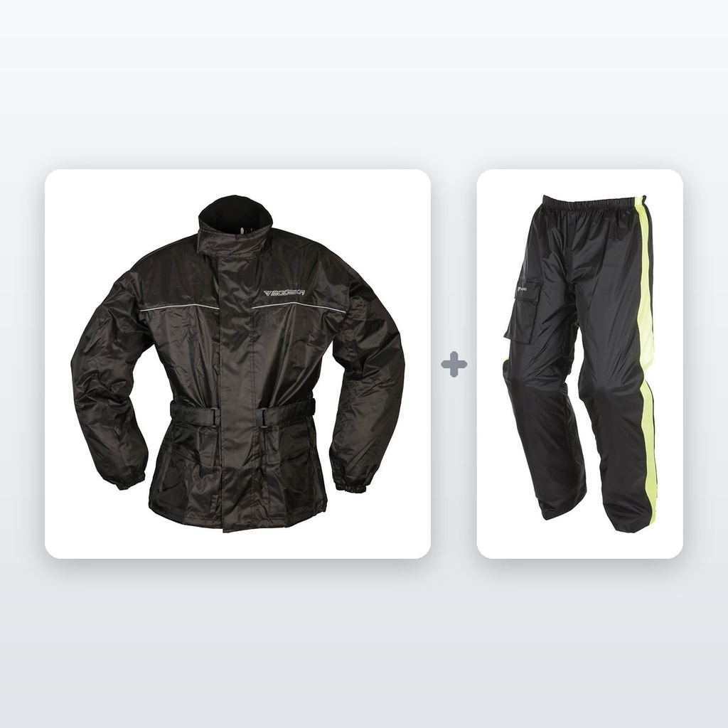 [KIT-IMPERMEABLE] Chollo Kit Moto Lluvia: Chaqueta + Pantalón Impermeable
