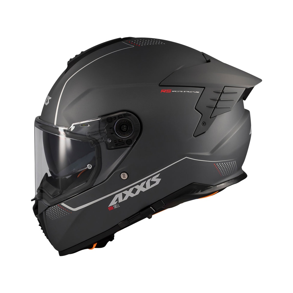 [43210010233] Casco Axxis FF122SV Hawk SV Evo Solid A2 Titanium Mate (XS)