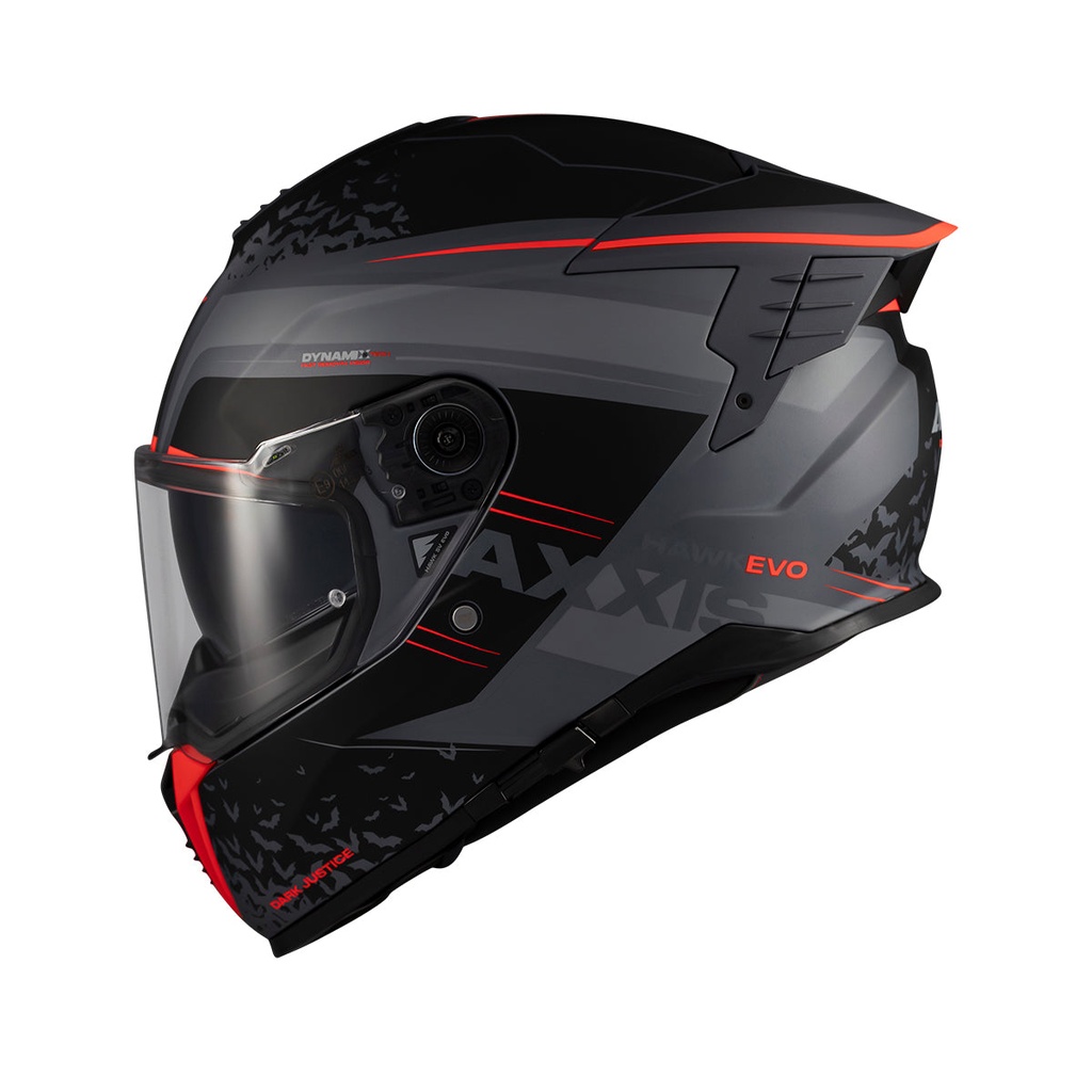 Casco Axxis FF122SV Hawk SV Evo Dark Justice C1 Mate