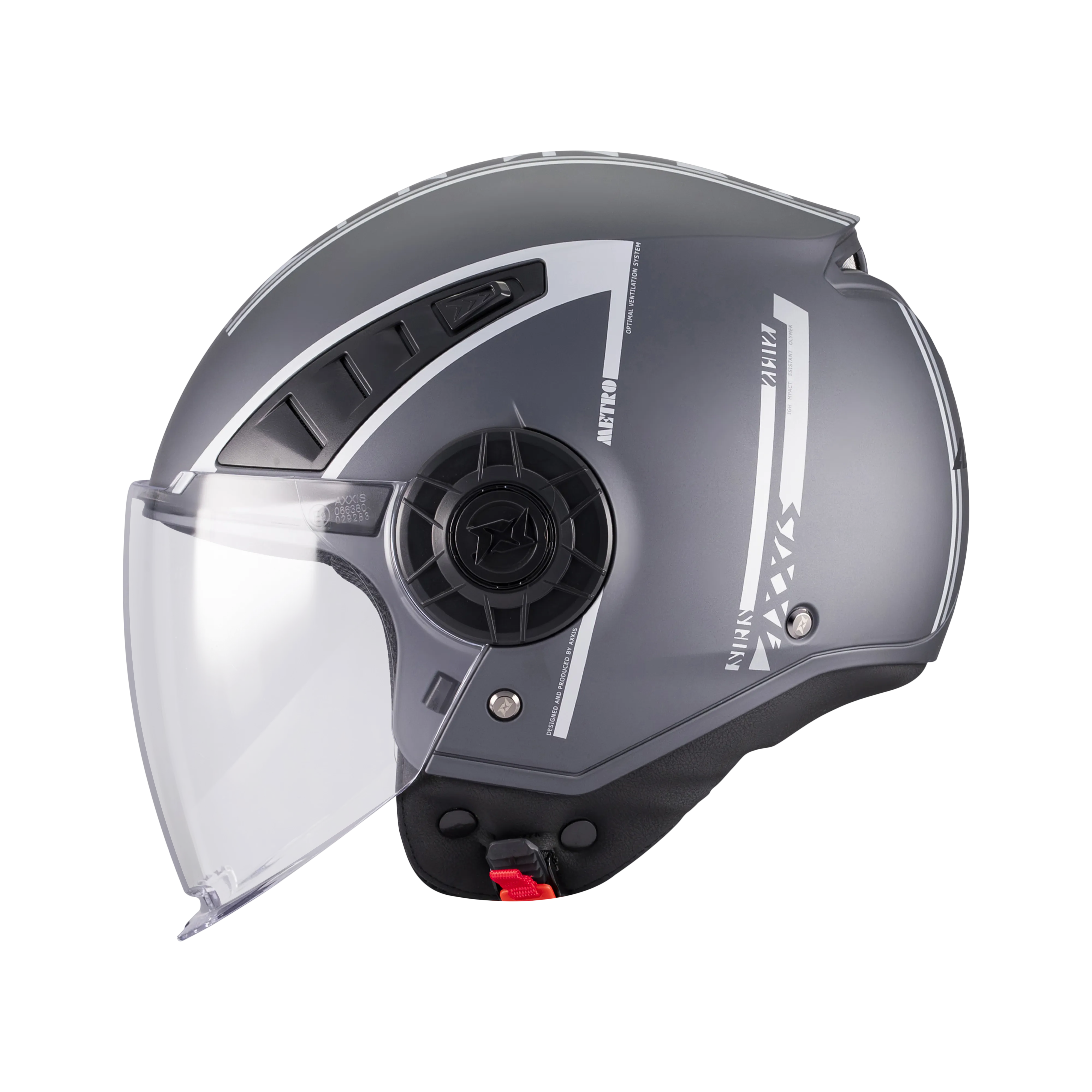 [4333C1922310] Casco Axxis OF513B Metro S Siris C2 Mate (XXS)