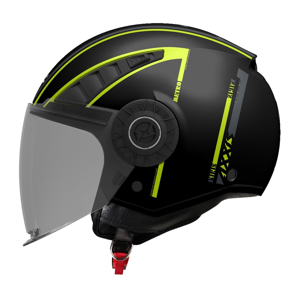 [4333C19B13203] Casco Axxis OF513B Metro S Siris B13 Mate (XS)