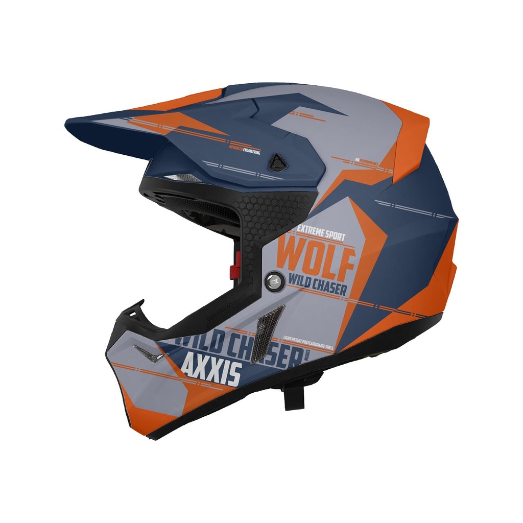 [4336C64C4203] Casco Axxis MX803B Wolf S Chaser C4 Mate (XS)