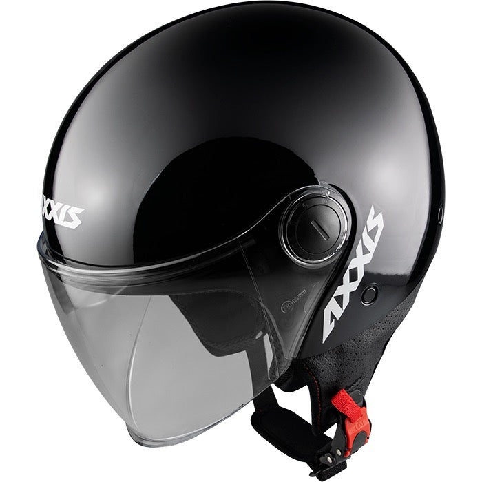 [43380000113] Casco Axxis OF501B Square S Solid A1 Negro Brillo (XS)