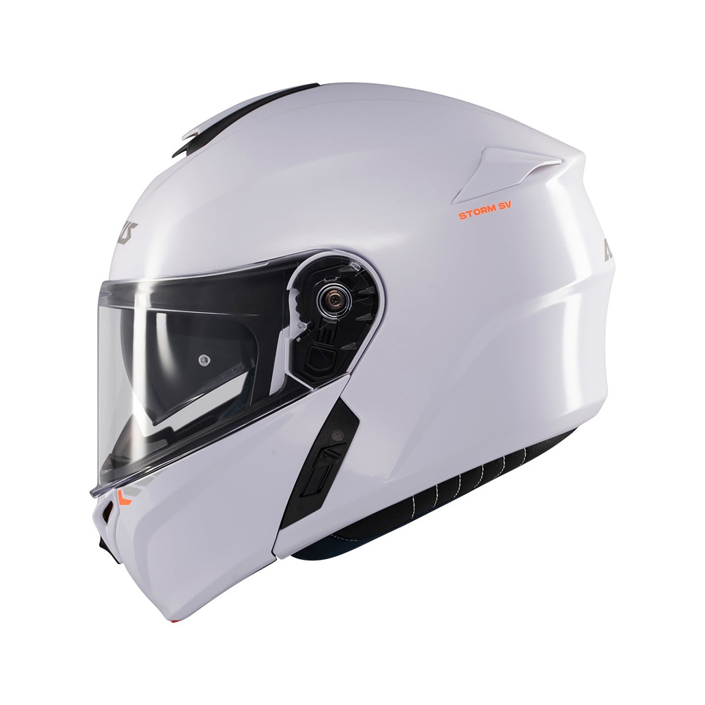 [43420000013] Casco Axxis FF938SV Storm SV S Solid A0 Blanco Perla Brillo (XS)