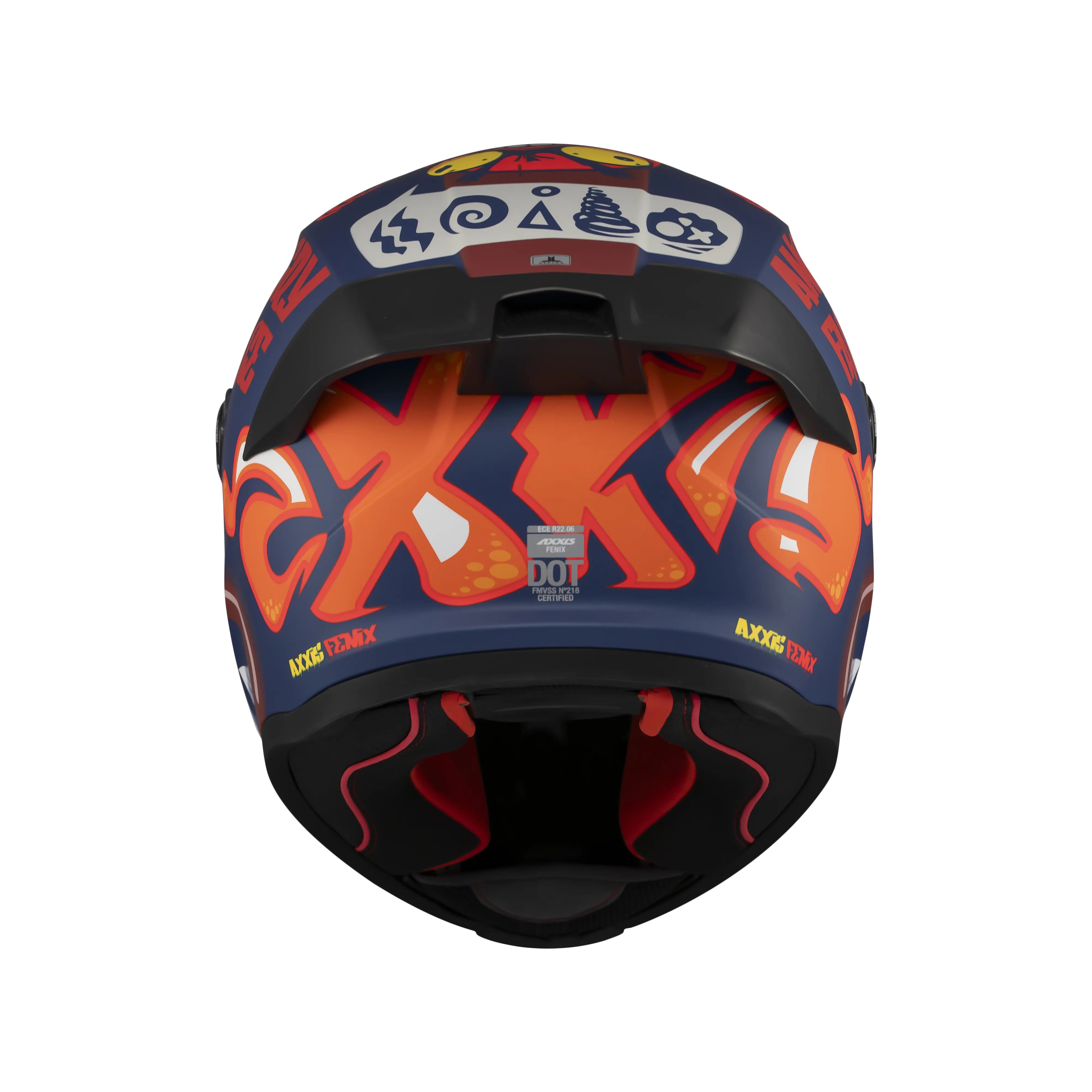 [4364C172534] Casco Axxis FF132 Fenix Angry Face C5 Mate (S)