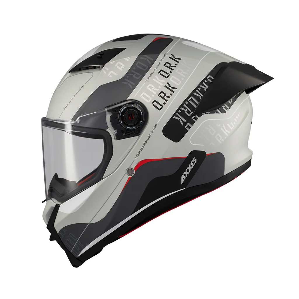 Casco Axxis FF132 Fenix Ork C2 Brillo