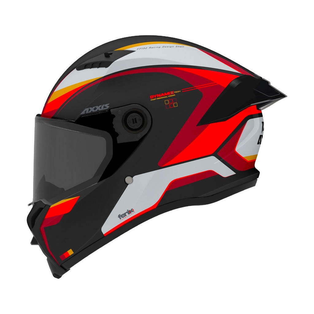 Casco Axxis FF132 Fenix Turbulence B5 Brillo